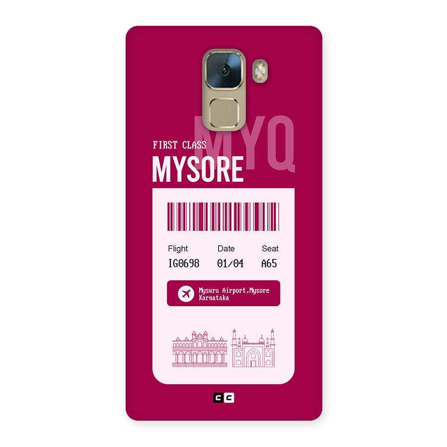 Mysore Boarding Pass Back Case for Honor 7