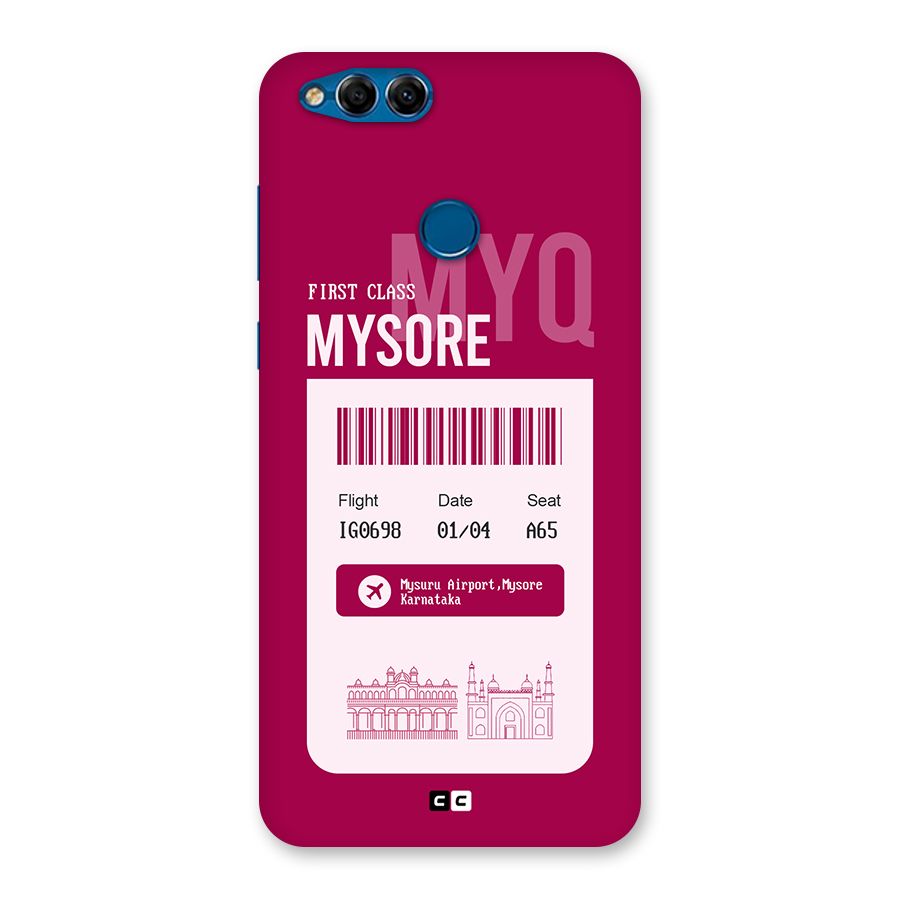 Mysore Boarding Pass Back Case for Honor 7X