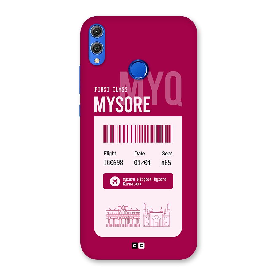 Mysore Boarding Pass Back Case for Honor 8X