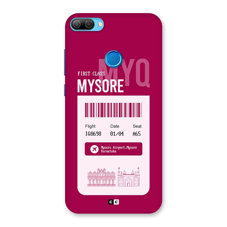 Mysore Boarding Pass Back Case for Honor 9N