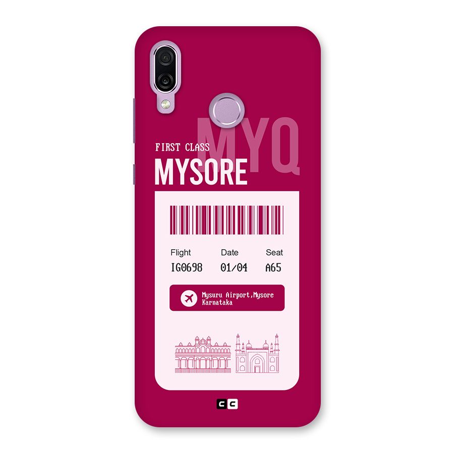 Mysore Boarding Pass Back Case for Honor Play