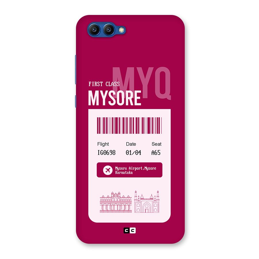 Mysore Boarding Pass Back Case for Honor View 10