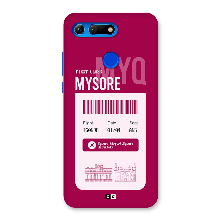 Mysore Boarding Pass Back Case for Honor View 20