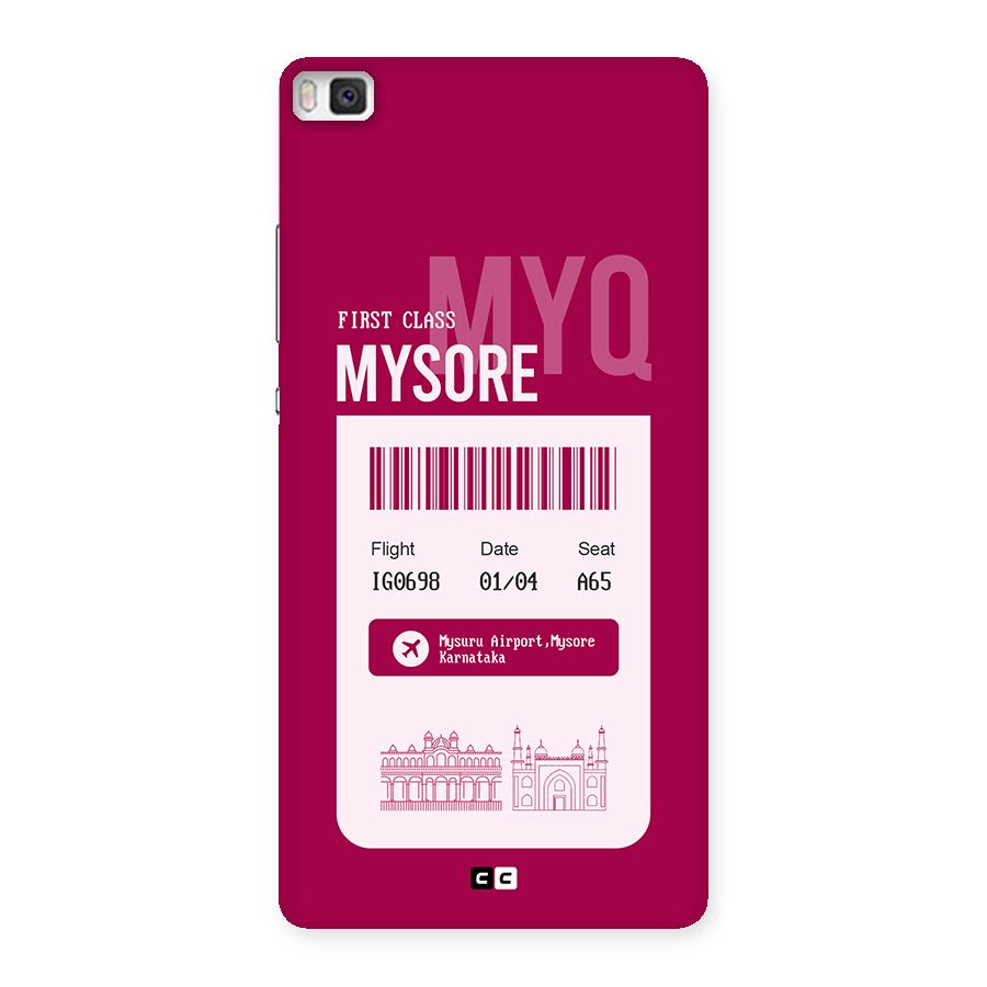 Mysore Boarding Pass Back Case for Huawei P8