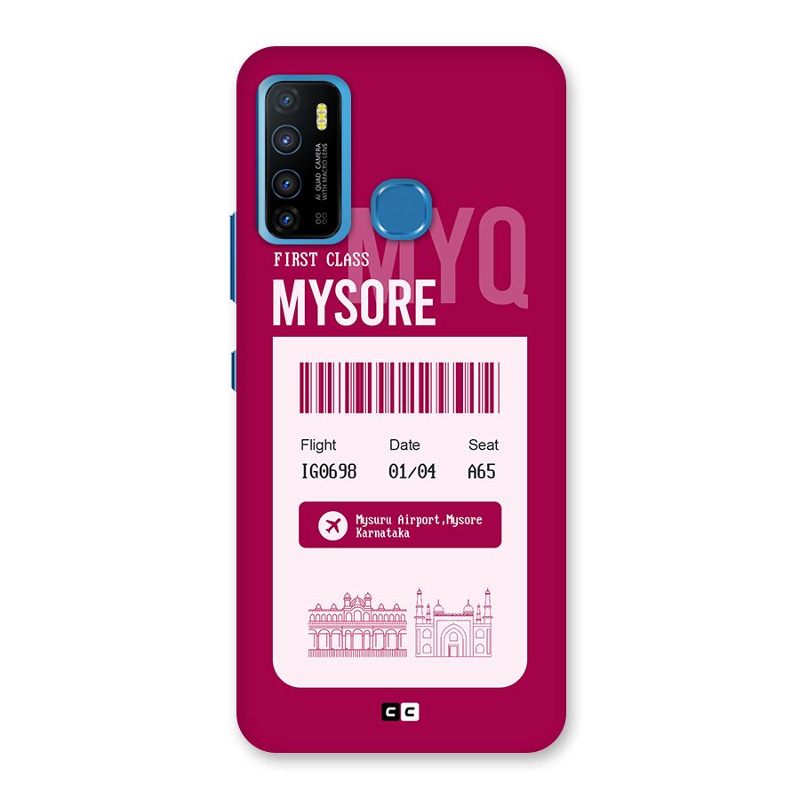 Mysore Boarding Pass Back Case for Infinix Hot 9