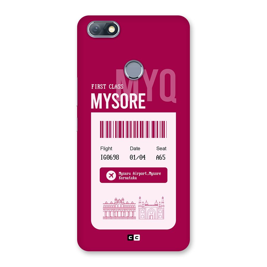 Mysore Boarding Pass Back Case for Infinix Note 5
