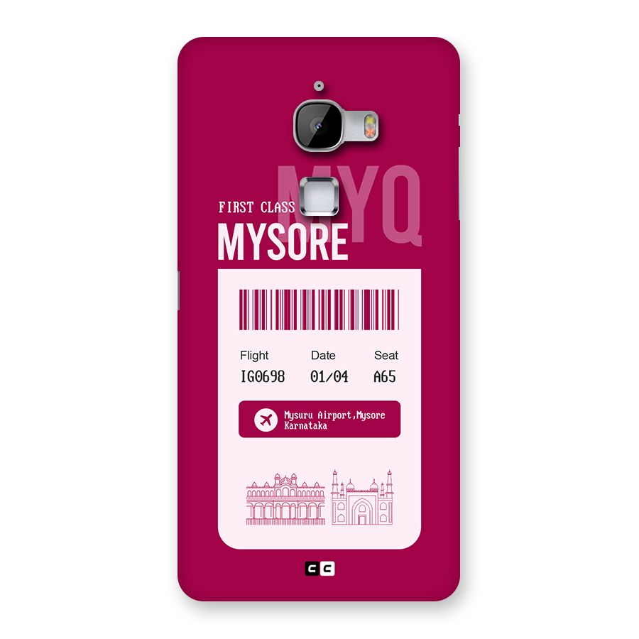 Mysore Boarding Pass Back Case for LeTV Le Max