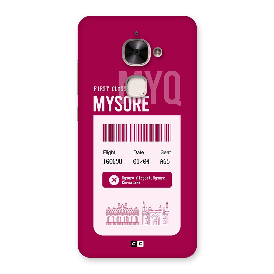 Mysore Boarding Pass Back Case for Le 2