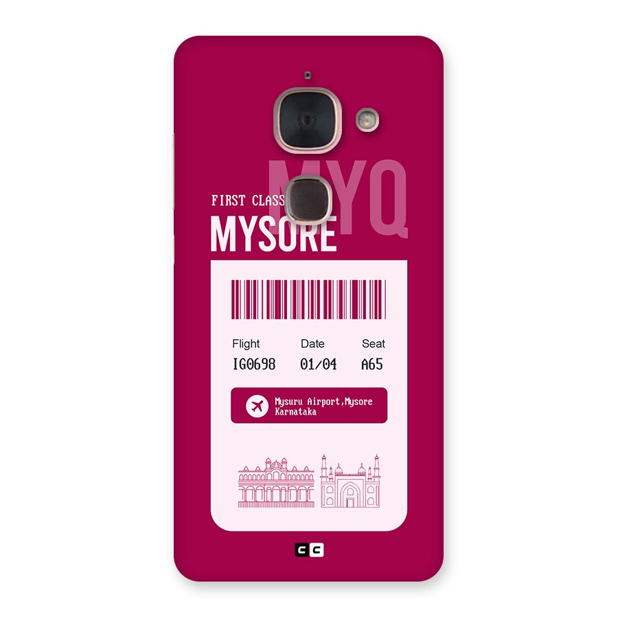Mysore Boarding Pass Back Case for Le Max 2