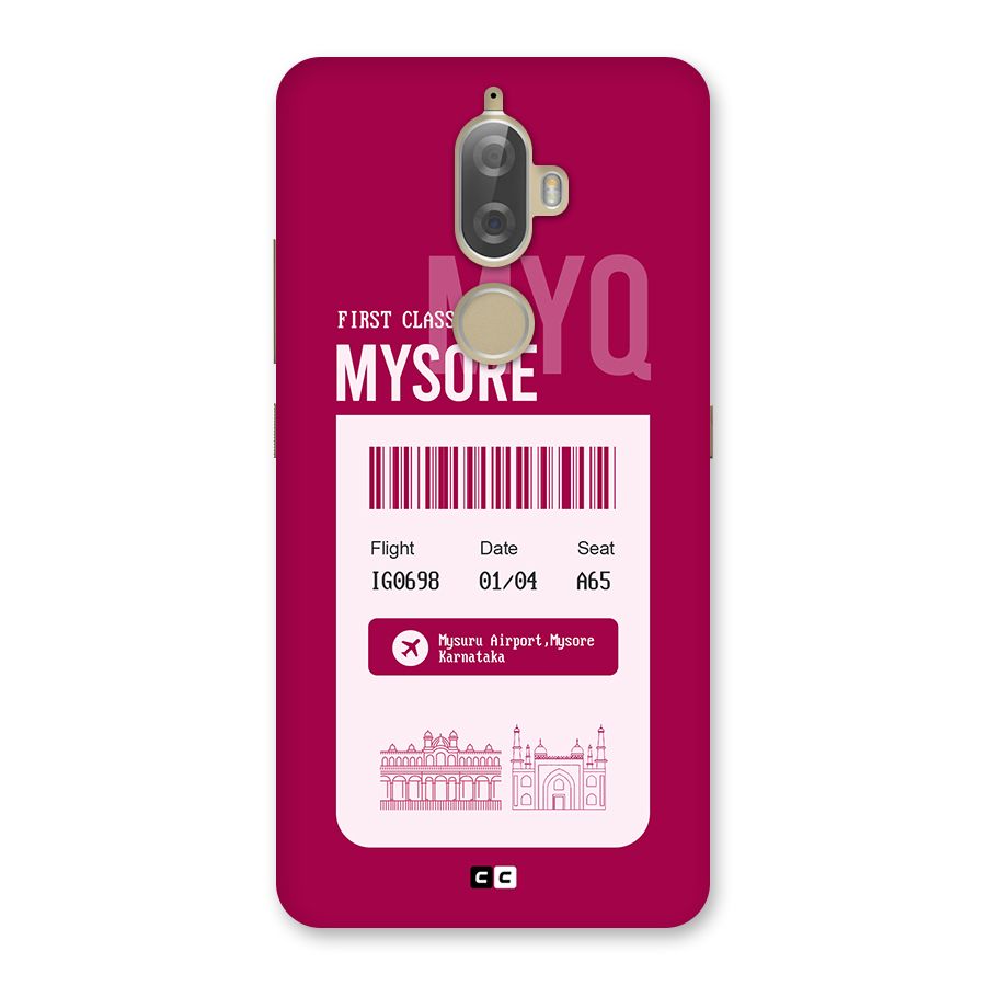 Mysore Boarding Pass Back Case for Lenovo K8 Plus