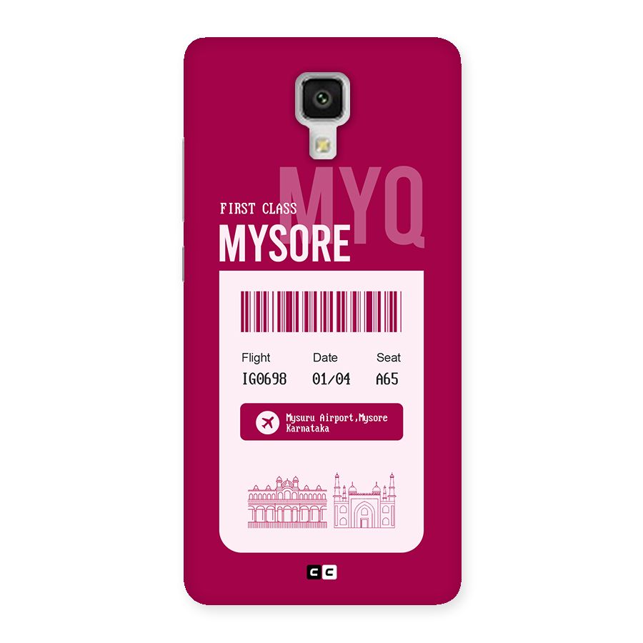 Mysore Boarding Pass Back Case for Mi4