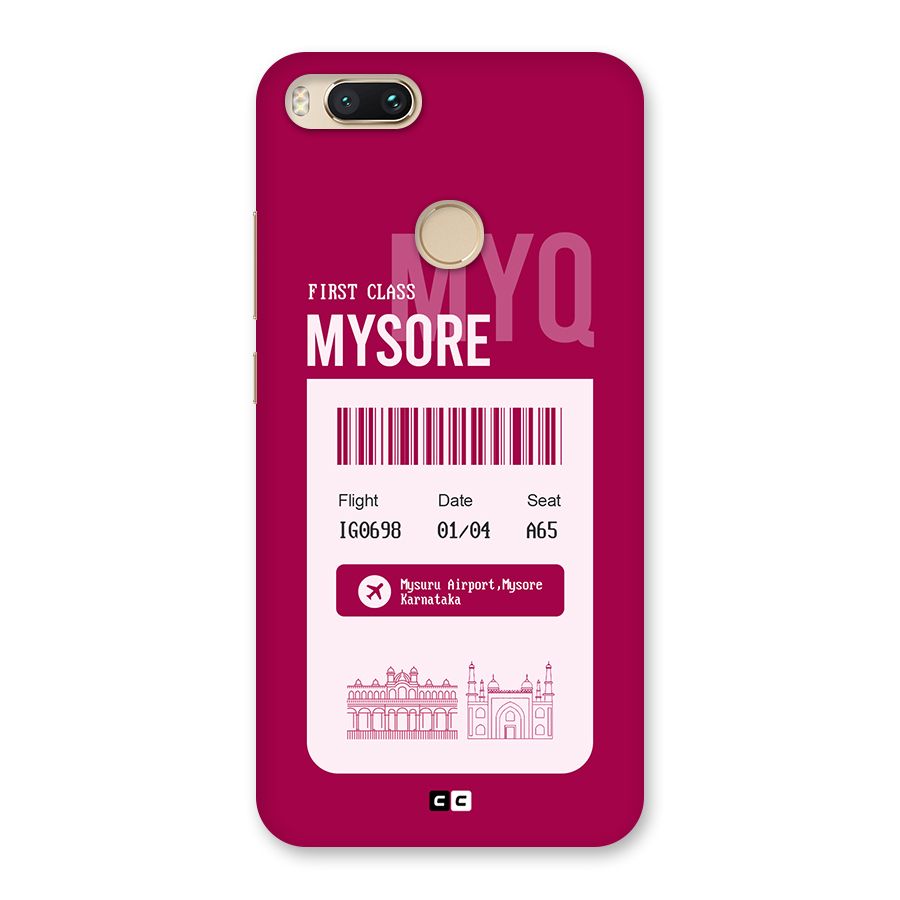 Mysore Boarding Pass Back Case for Mi A1