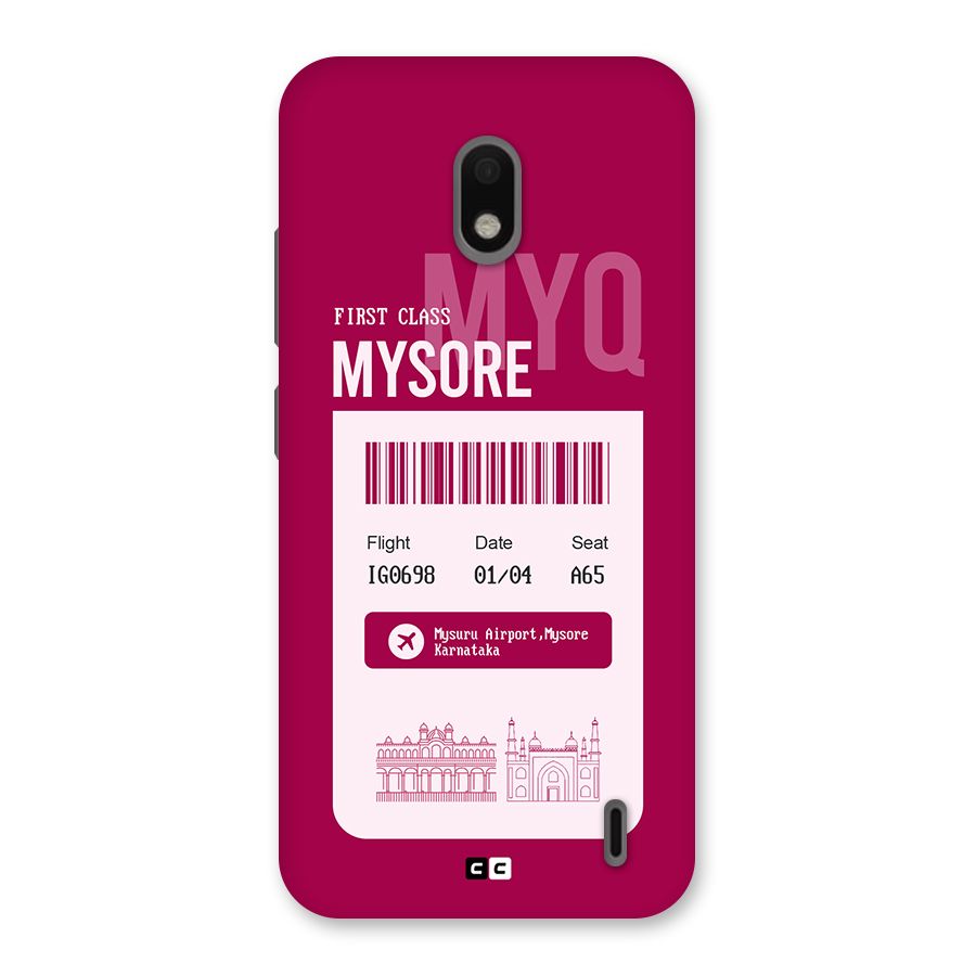 Mysore Boarding Pass Back Case for Nokia 2.2