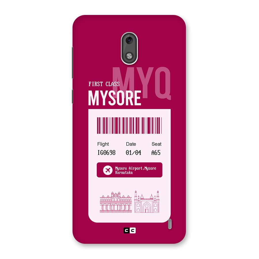 Mysore Boarding Pass Back Case for Nokia 2