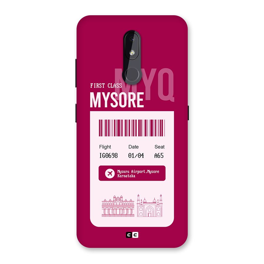Mysore Boarding Pass Back Case for Nokia 3.2