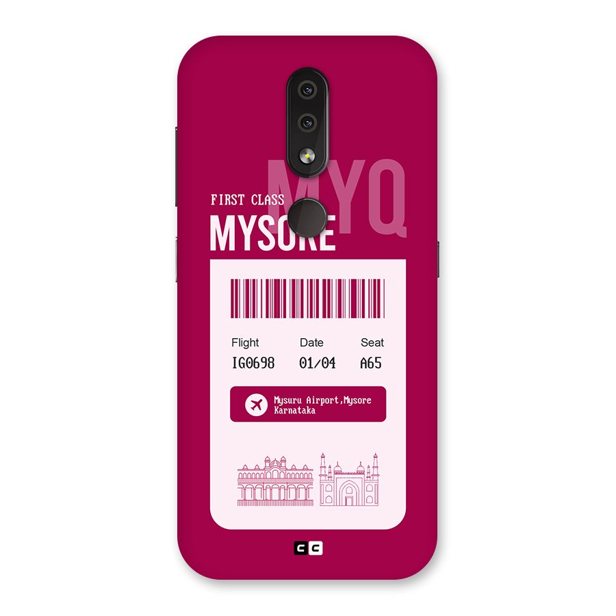 Mysore Boarding Pass Back Case for Nokia 4.2