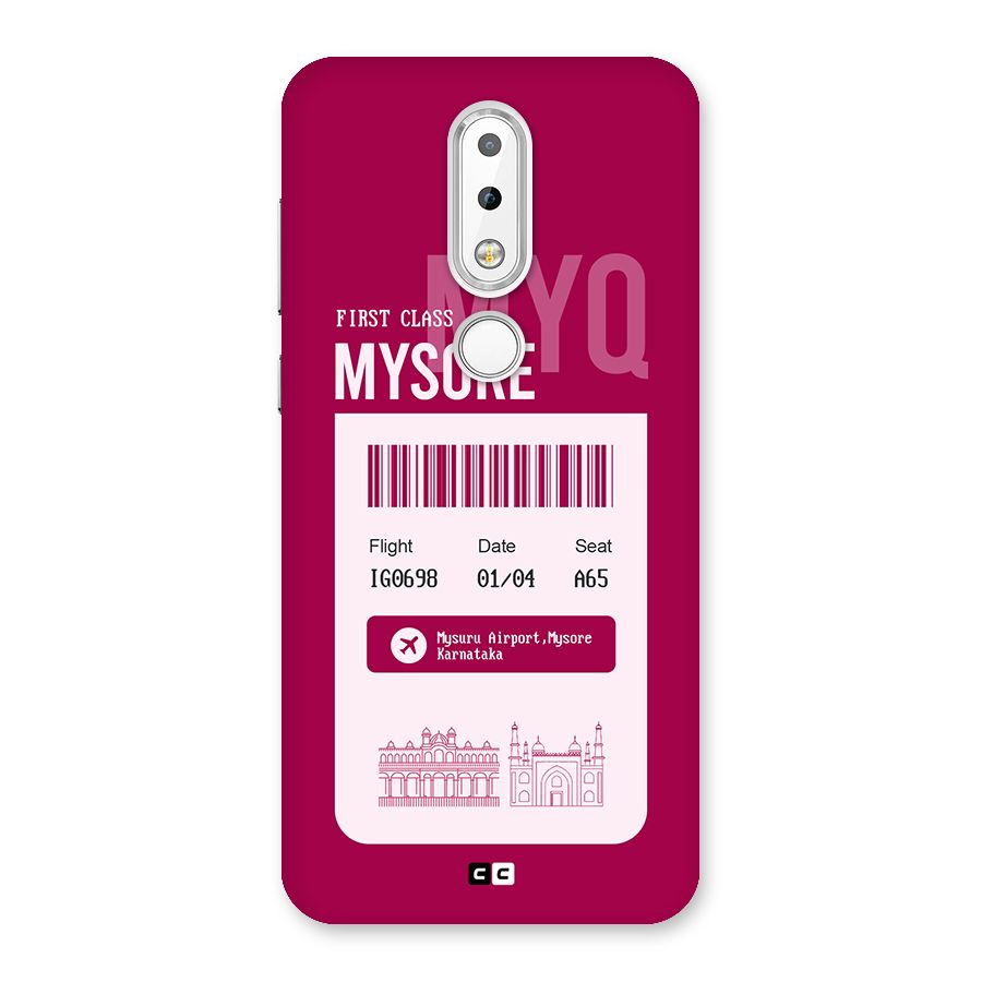 Mysore Boarding Pass Back Case for Nokia 6.1 Plus
