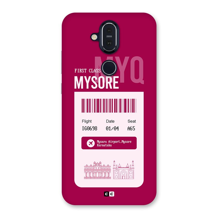 Mysore Boarding Pass Back Case for Nokia 8.1