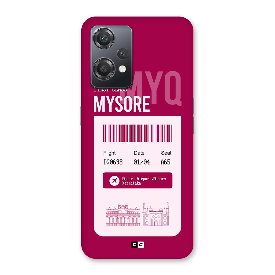 Mysore Boarding Pass Back Case for OnePlus Nord CE 2 Lite 5G