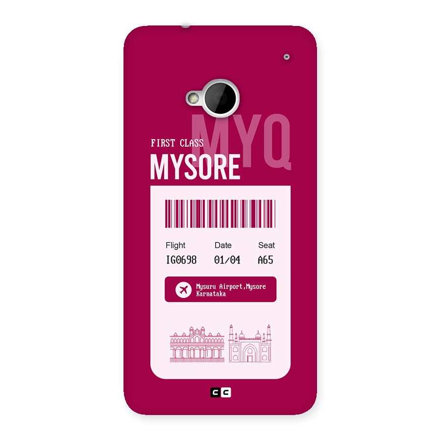 Mysore Boarding Pass Back Case for One M7 (Single Sim)