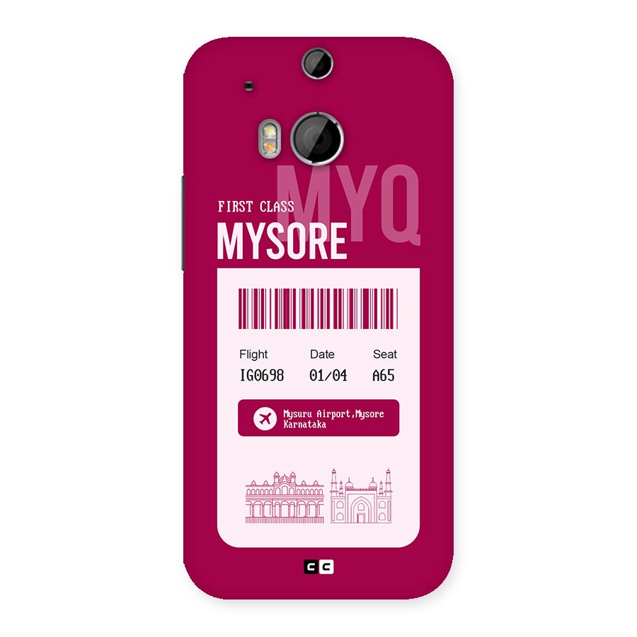 Mysore Boarding Pass Back Case for One M8