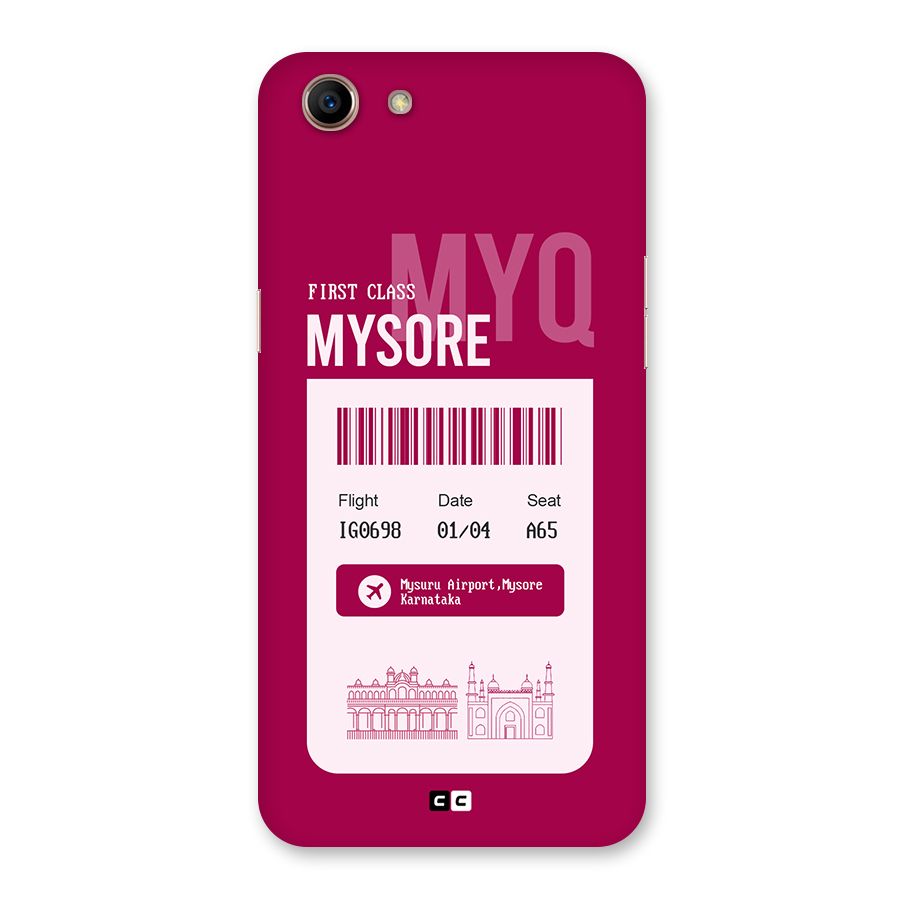 Mysore Boarding Pass Back Case for Oppo A83 (2018)