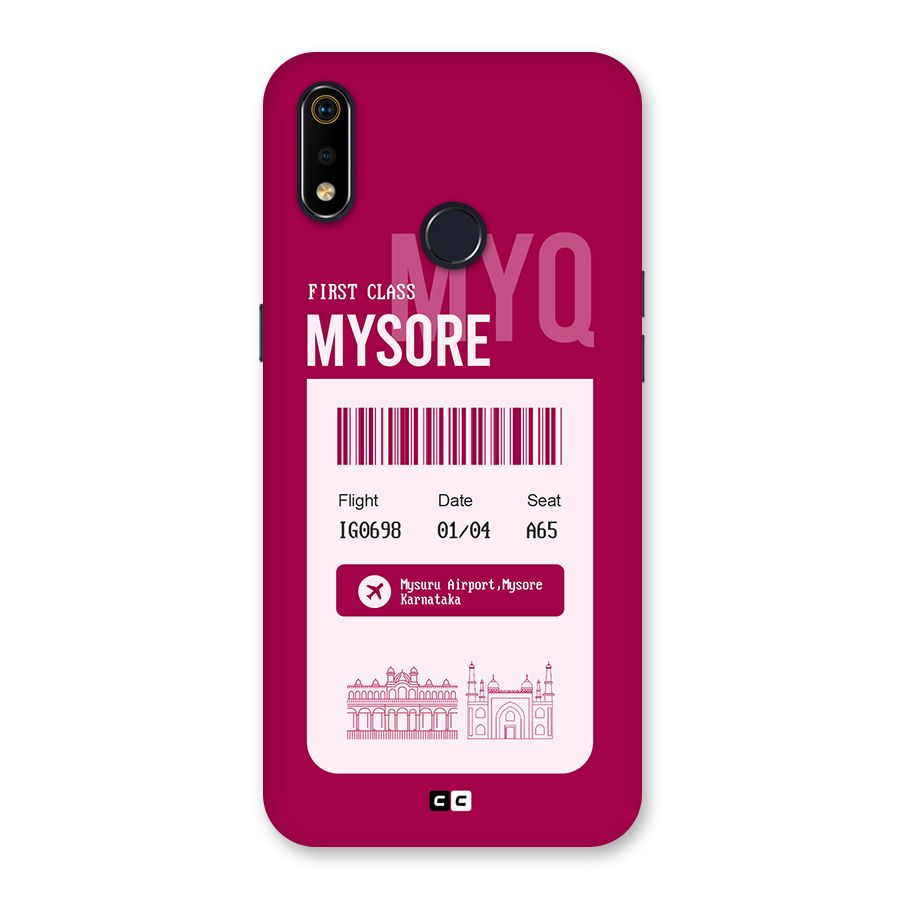 Mysore Boarding Pass Back Case for Realme 3i