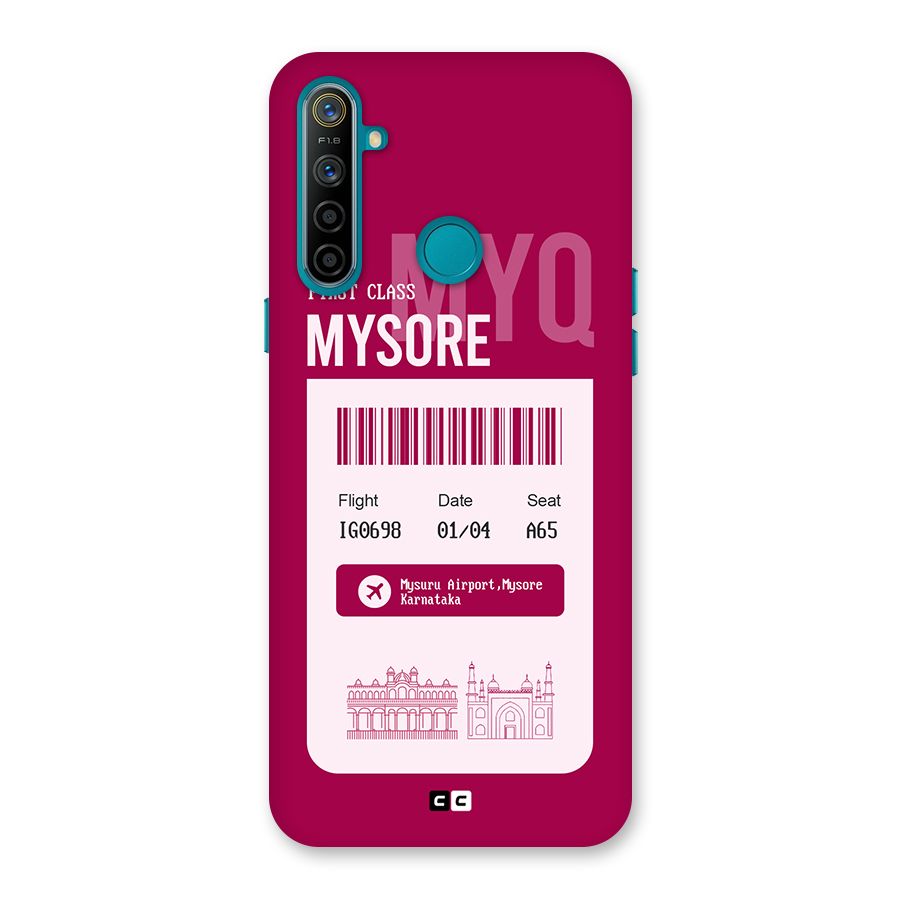 Mysore Boarding Pass Back Case for Realme 5i