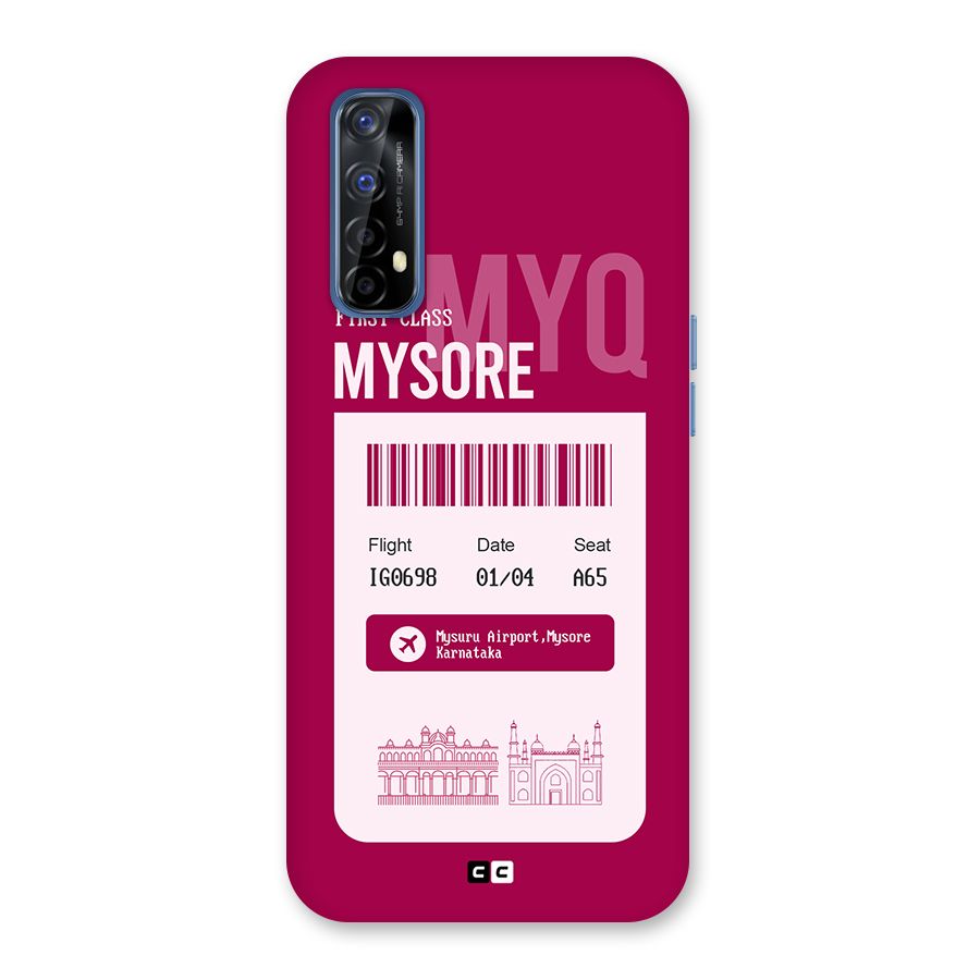 Mysore Boarding Pass Back Case for Realme 7