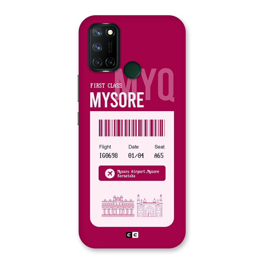 Mysore Boarding Pass Back Case for Realme 7i