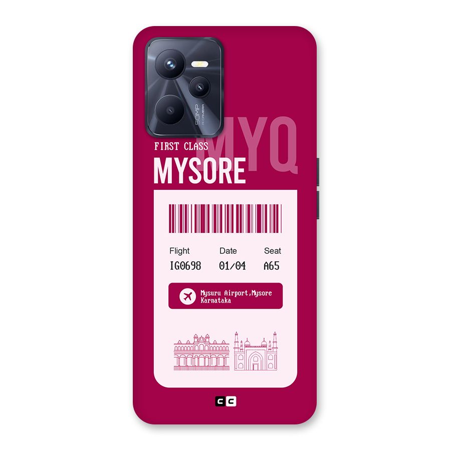 Mysore Boarding Pass Back Case for Realme C35