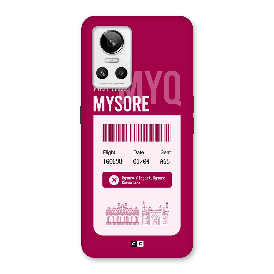 Mysore Boarding Pass Back Case for Realme GT Neo 3