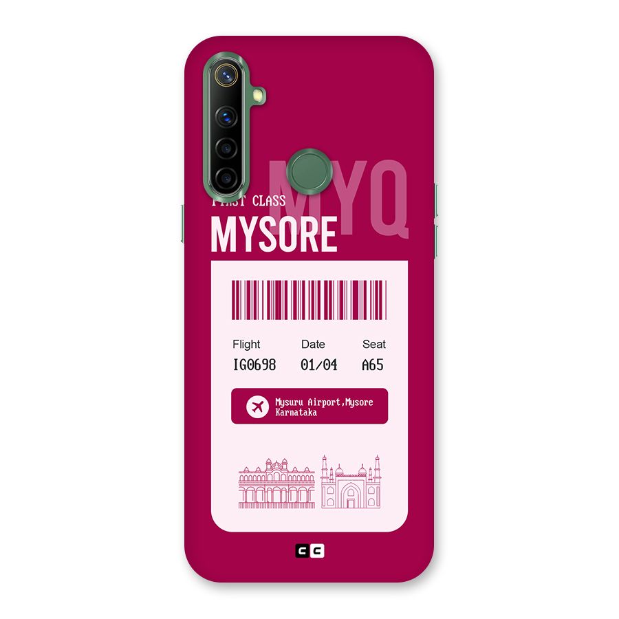 Mysore Boarding Pass Back Case for Realme Narzo 10