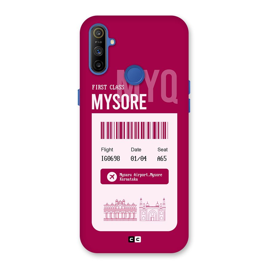 Mysore Boarding Pass Back Case for Realme Narzo 10A
