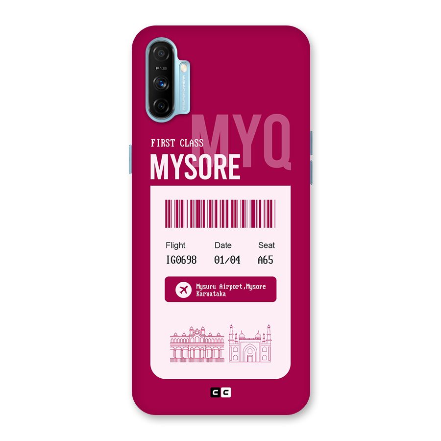 Mysore Boarding Pass Back Case for Realme Narzo 20A