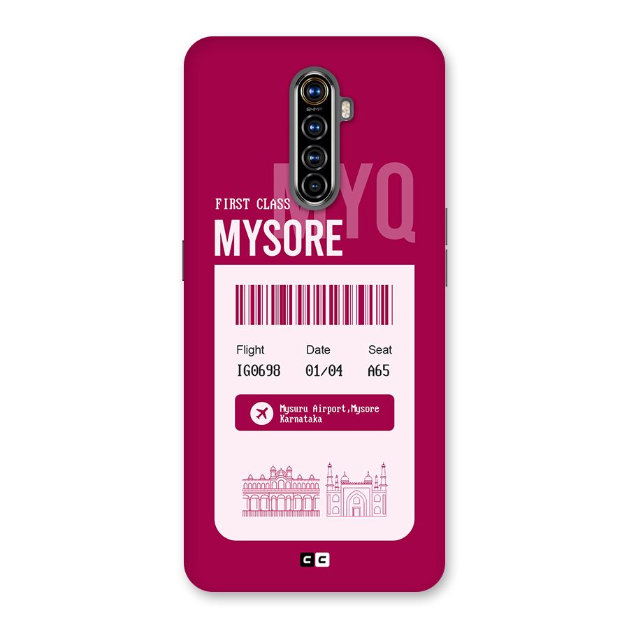 Mysore Boarding Pass Back Case for Realme X2 Pro