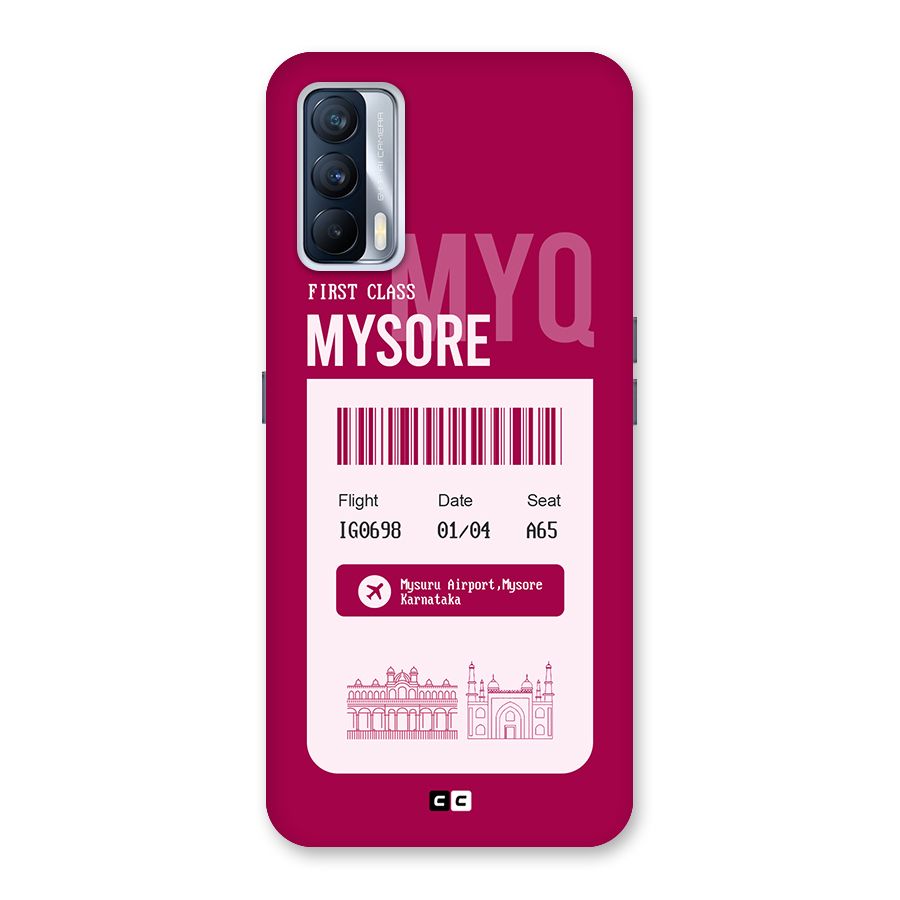 Mysore Boarding Pass Back Case for Realme X7
