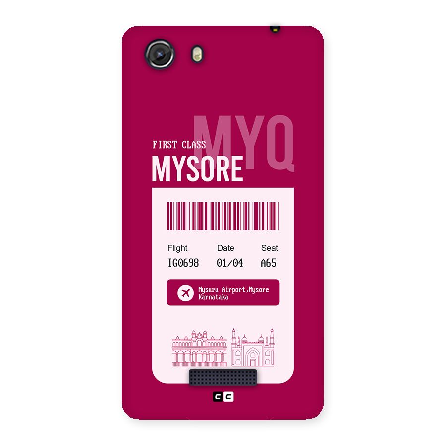 Mysore Boarding Pass Back Case for Unite 3