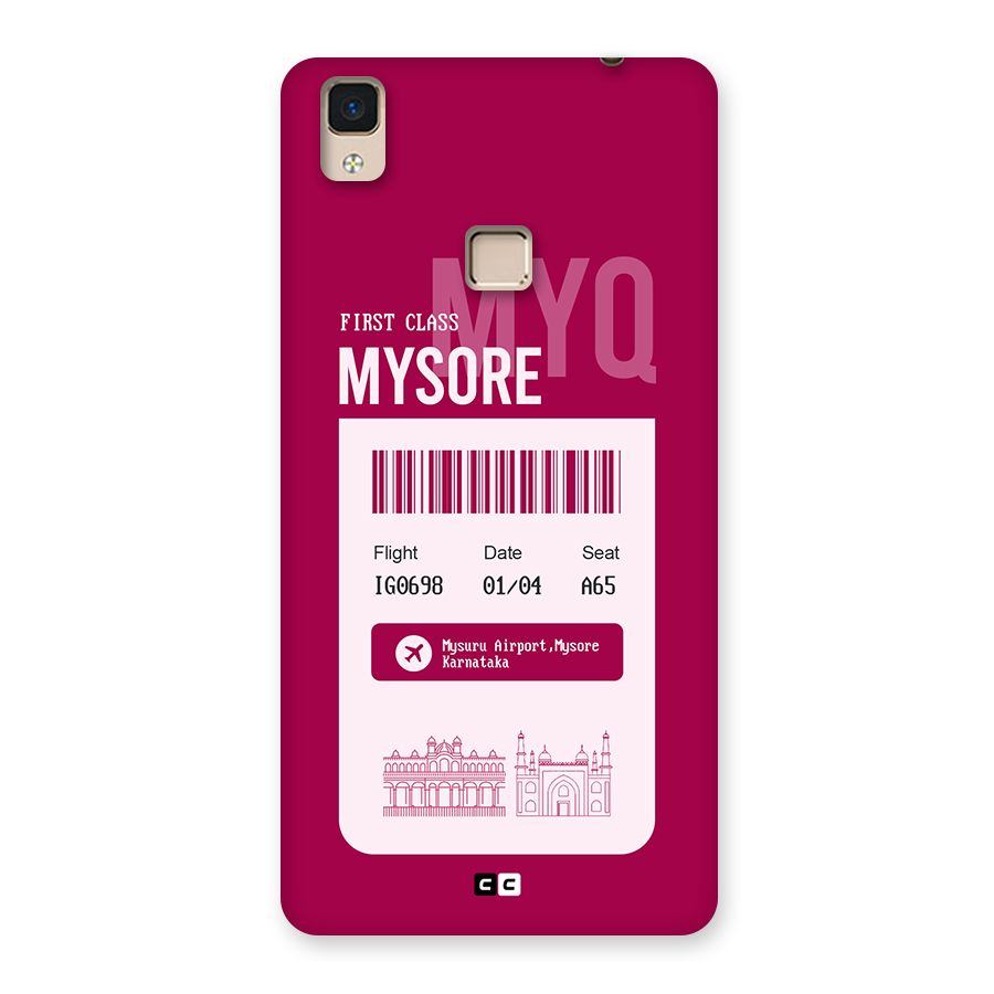 Mysore Boarding Pass Back Case for V3 Max