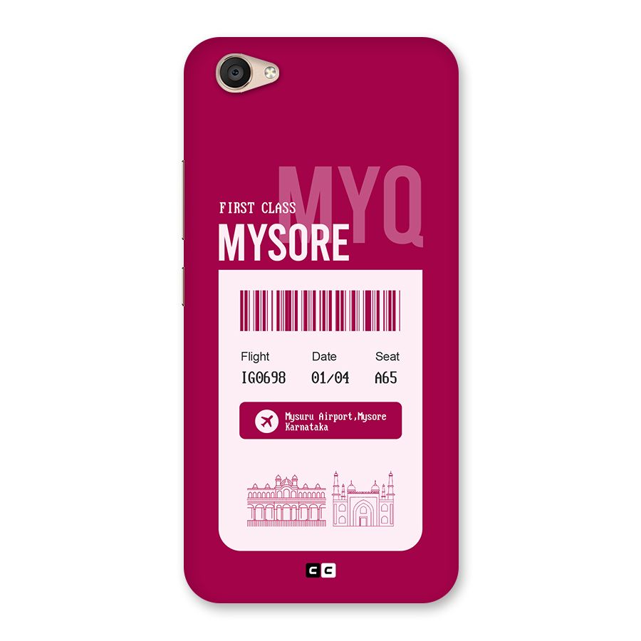 Mysore Boarding Pass Back Case for Vivo V5 Plus