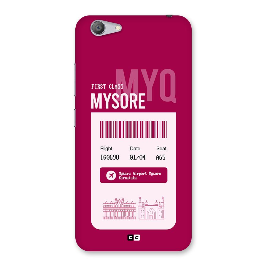 Mysore Boarding Pass Back Case for Vivo Y53