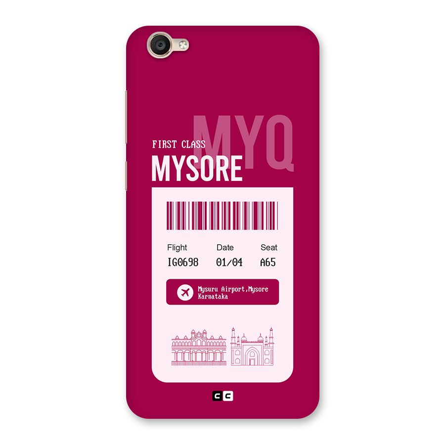 Mysore Boarding Pass Back Case for Vivo Y55L