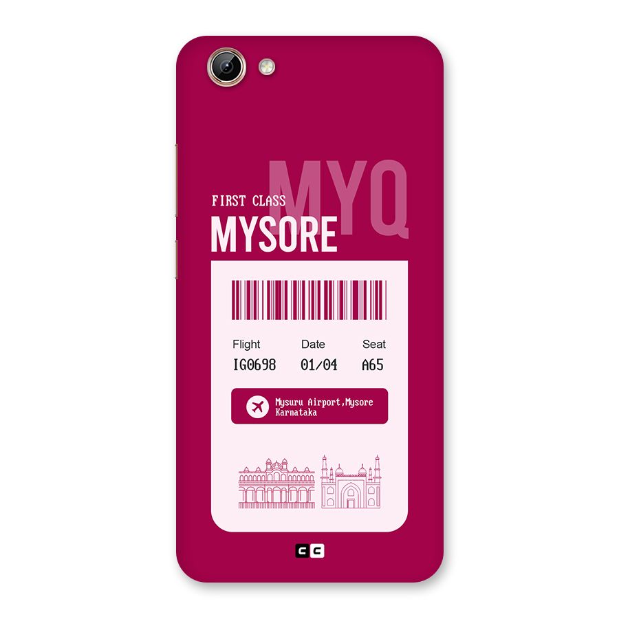 Mysore Boarding Pass Back Case for Vivo Y71i