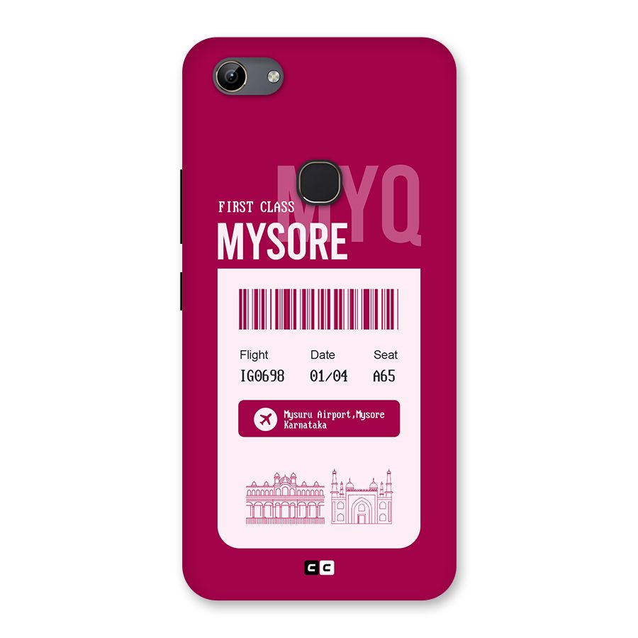 Mysore Boarding Pass Back Case for Vivo Y81