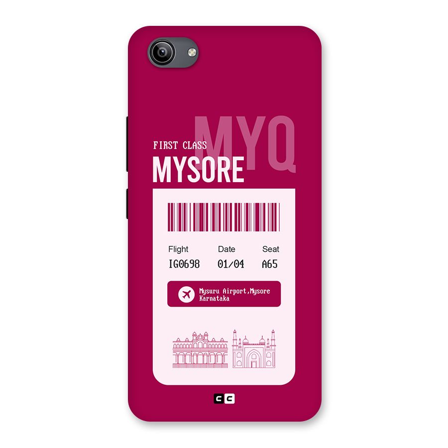 Mysore Boarding Pass Back Case for Vivo Y81i