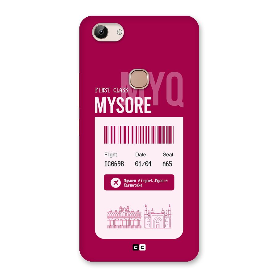 Mysore Boarding Pass Back Case for Vivo Y83