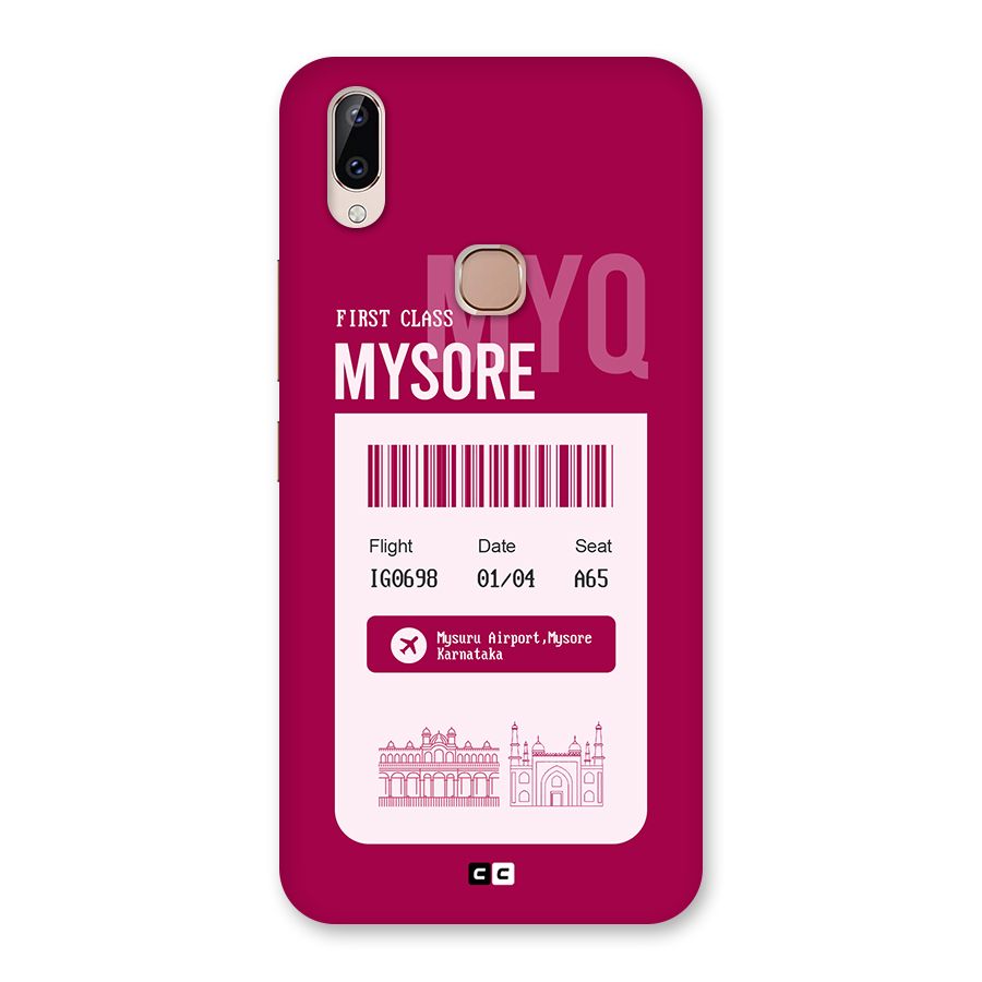 Mysore Boarding Pass Back Case for Vivo Y83 Pro