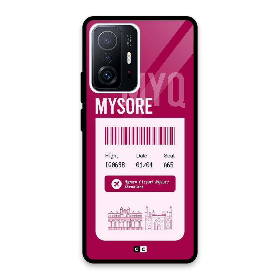 Mysore Boarding Pass Back Case for Xiaomi 11T Pro