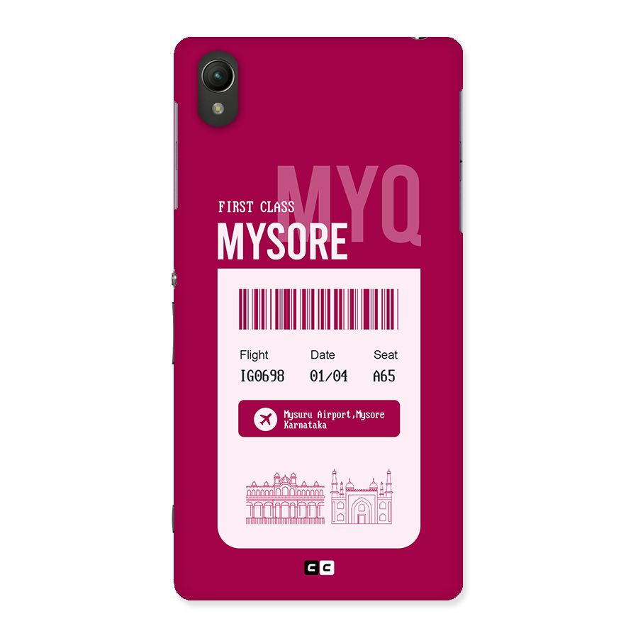 Mysore Boarding Pass Back Case for Xperia Z2