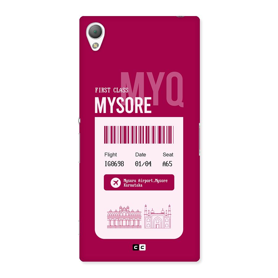 Mysore Boarding Pass Back Case for Xperia Z3